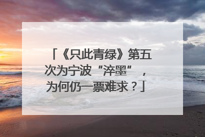 《只此青绿》第五次为宁波“淬墨”，为何仍一票难求？