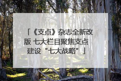 《支点》杂志全新改版 七大栏目聚焦支点建设“七大战略”