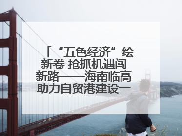“五色经济”绘新卷 抢抓机遇闯新路——海南临高助力自贸港建设一线见闻