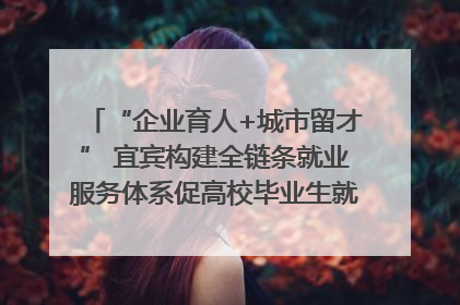 “企业育人+城市留才” 宜宾构建全链条就业服务体系促高校毕业生就业｜您牵挂的四川