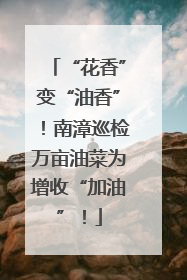 “花香”变“油香”！南漳巡检万亩油菜为增收“加油”！
