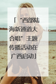 “西部陆海新通道大合唱”主题传播活动在广西启动