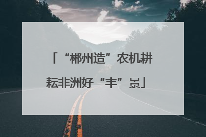 “郴州造”农机耕耘非洲好“丰”景