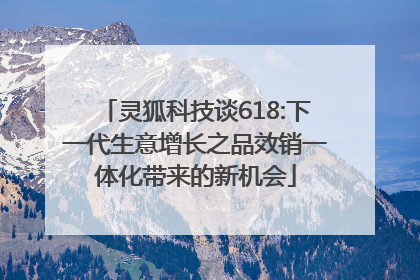 灵狐科技谈618:下一代生意增长之品效销一体化带来的新机会