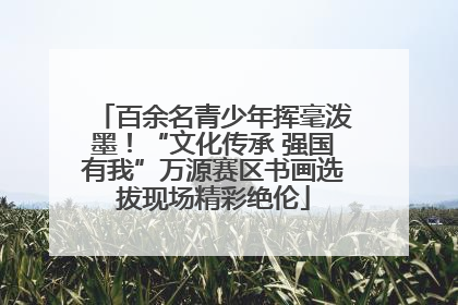 百余名青少年挥毫泼墨！“文化传承 强国有我”万源赛区书画选拔现场精彩绝伦