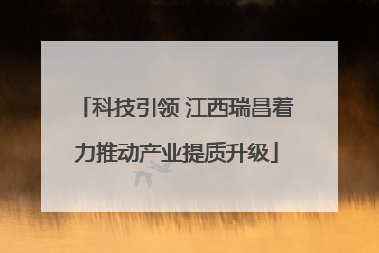 科技引领 江西瑞昌着力推动产业提质升级