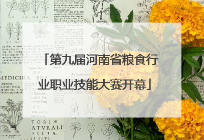 第九届河南省粮食行业职业技能大赛开幕