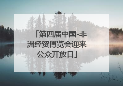 第四届中国-非洲经贸博览会迎来公众开放日