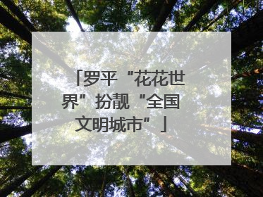 罗平“花花世界”扮靓“全国文明城市”