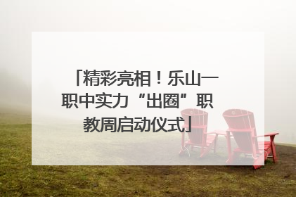 精彩亮相！乐山一职中实力“出圈”职教周启动仪式
