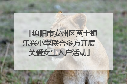 绵阳市安州区黄土镇乐兴小学联合多方开展关爱女生入户活动
