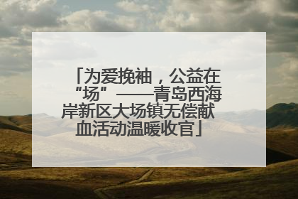 为爱挽袖，公益在“场”——青岛西海岸新区大场镇无偿献血活动温暖收官