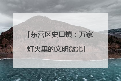 东营区史口镇：万家灯火里的文明微光