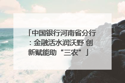 中国银行河南省分行：金融活水润沃野 创新赋能助“三农”