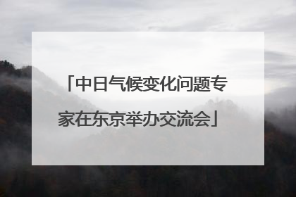 中日气候变化问题专家在东京举办交流会