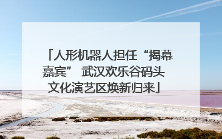 人形机器人担任“揭幕嘉宾” 武汉欢乐谷码头文化演艺区焕新归来