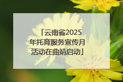 云南省2025年托育服务宣传月活动在曲靖启动