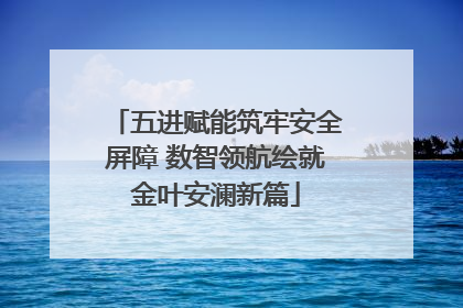 五进赋能筑牢安全屏障 数智领航绘就金叶安澜新篇