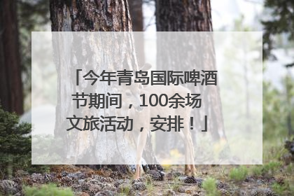 今年青岛国际啤酒节期间，100余场文旅活动，安排！