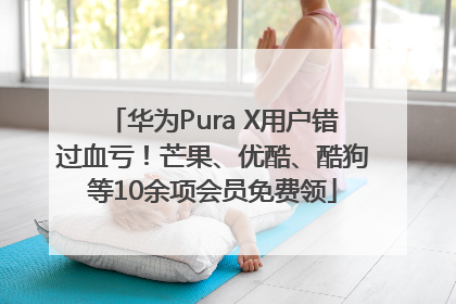 华为Pura X用户错过血亏！芒果、优酷、酷狗等10余项会员免费领
