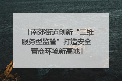 南郊街道创新“三维服务型监管”打造安全营商环境新高地