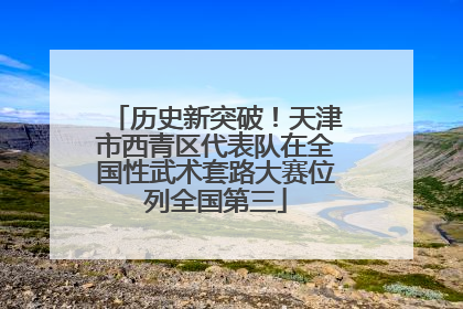 历史新突破！天津市西青区代表队在全国性武术套路大赛位列全国第三