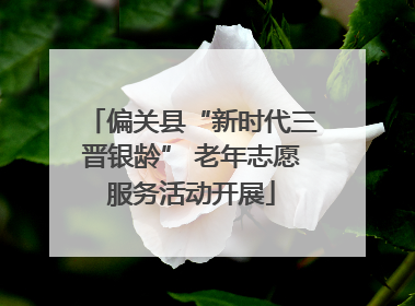 偏关县“新时代三晋银龄” 老年志愿服务活动开展