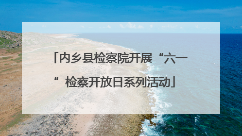 内乡县检察院开展“六一”检察开放日系列活动
