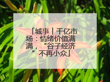 城事︱千亿市场：情绪价值满满，“谷子经济”不再小众