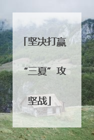 坚决打赢“三夏”攻坚战