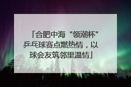 合肥中海“领潮杯”乒乓球赛点燃热情，以球会友筑邻里温情