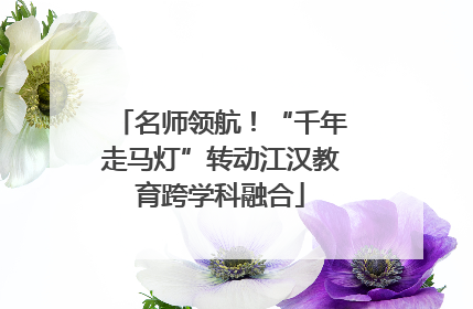 名师领航！“千年走马灯”转动江汉教育跨学科融合