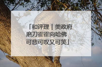 和评理｜美政府磨刀霍霍向哈佛 可悲可叹又可笑