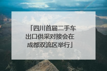 四川首届二手车出口供采对接会在成都双流区举行