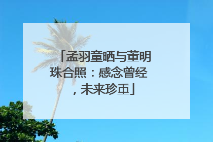孟羽童晒与董明珠合照：感念曾经，未来珍重