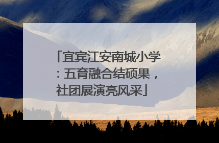 宜宾江安南城小学：五育融合结硕果，社团展演亮风采