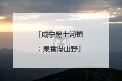 威宁黑土河镇：果香漫山野
