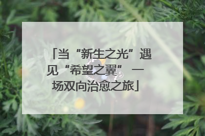 当“新生之光”遇见“希望之翼” 一场双向治愈之旅