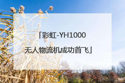 彩虹-YH1000无人物流机成功首飞