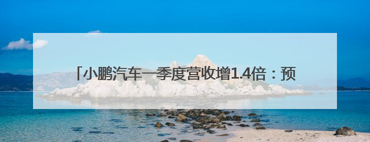 小鹏汽车一季度营收增1.4倍：预期今年销量翻倍，四季度实现盈利