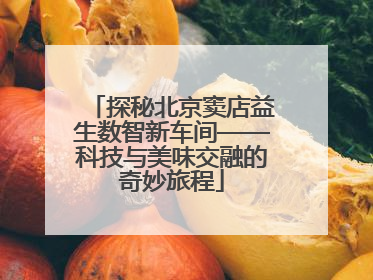 探秘北京窦店益生数智新车间——科技与美味交融的奇妙旅程