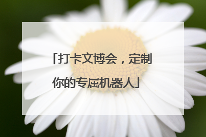 打卡文博会，定制你的专属机器人
