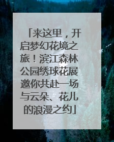 来这里，开启梦幻花境之旅！滨江森林公园绣球花展邀你共赴一场与云朵、花儿的浪漫之约