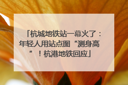 杭城地铁站一幕火了：年轻人用站点图“测身高”！杭港地铁回应