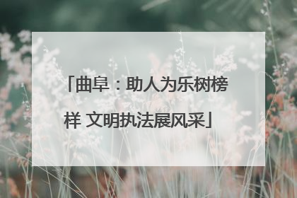 曲阜：助人为乐树榜样 文明执法展风采