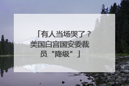 有人当场哭了？美国白宫国安委裁员“降级”