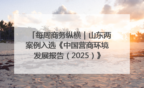 每周商务纵横｜山东两案例入选《中国营商环境发展报告（2025）》；山东外贸优品购物季进机关活动在济南举办
