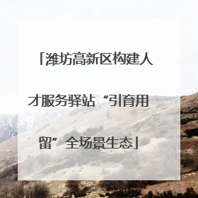潍坊高新区构建人才服务驿站“引育用留”全场景生态