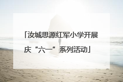 汝城思源红军小学开展庆“六一”系列活动