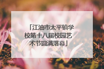 江油市太平镇学校第十八届校园艺术节圆满落幕